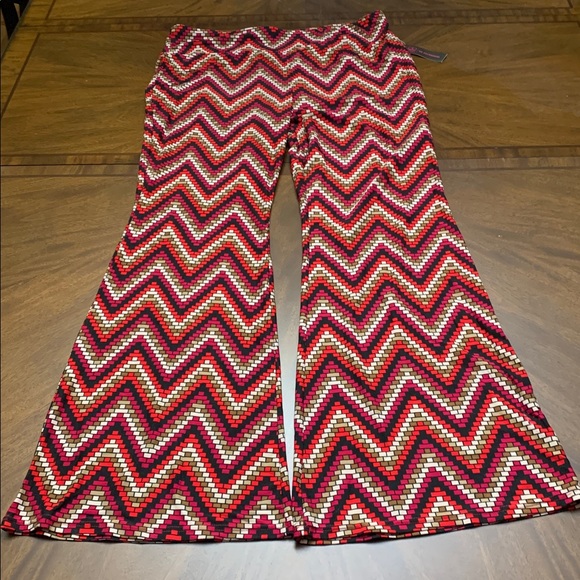 🎅 NO BOUNDARIES High Rise Geometric Flare Geo Pants NWT XXXL - Picture 12 of 15